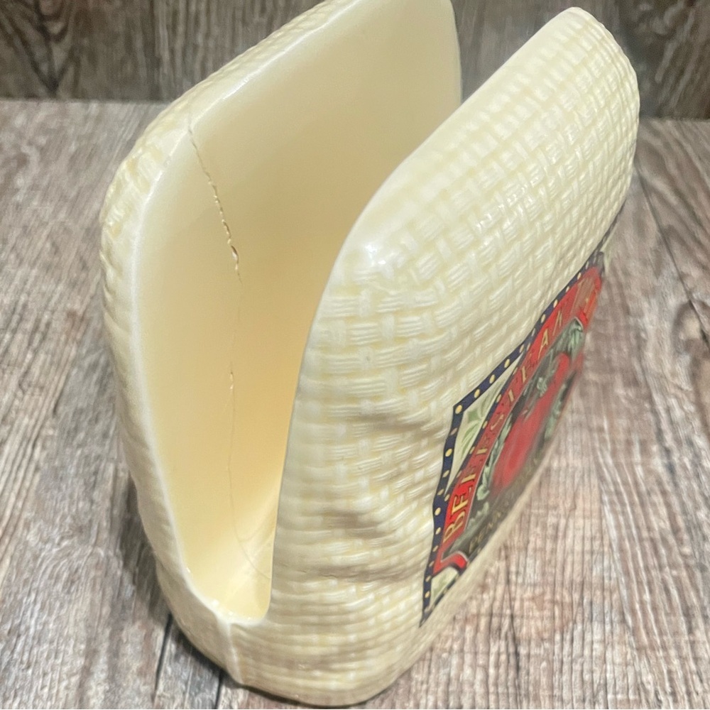 Rustic Cream Ceramic Canister Set with Vintage Labels - Picture 10 of 10